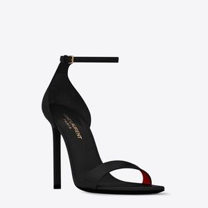YSL AMBER LEATHER HEELS SIZE 37.5